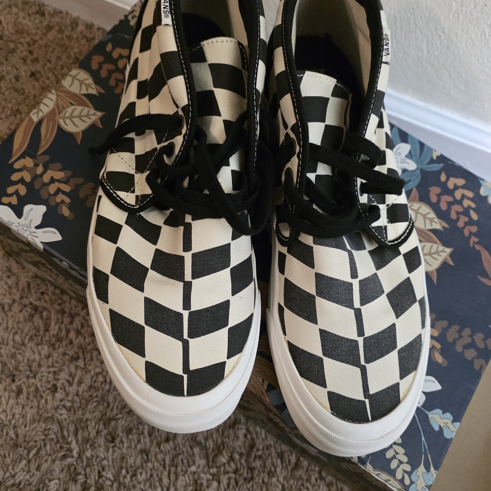 Vans Mens Checkered Black and White Taka Hayashi Chukka 75 LX - Picture 2 of 7